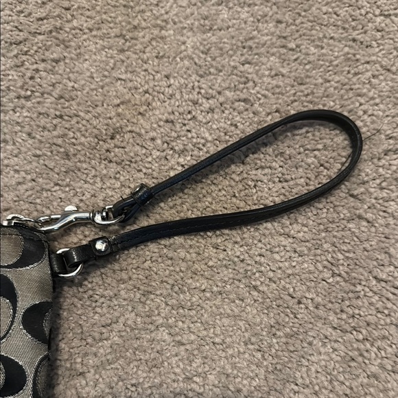 Coach Black and Gray Wristlet - Picture 4 of 12